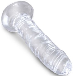 clear pénis réaliste 15.5 cm transparent