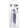 clear pénis réaliste 15.5 cm transparent