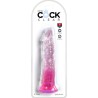clear pénis réaliste 19.7 cm rose
