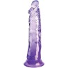 clear pénis réaliste 19.7 cm violet