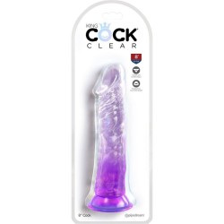 clear pénis réaliste 19.7 cm violet