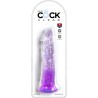 clear pénis réaliste 19.7 cm violet