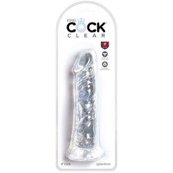 pénis réaliste clair 19.7 cm transparent