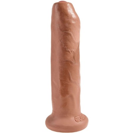 pénis réaliste non coupé 17.8 cm caramel