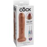 pénis réaliste non coupé 17.8 cm caramel