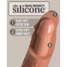 elite gode réaliste en silicone 15.2 cm caramel