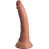 elite gode réaliste en silicone 17.8 cm caramel