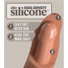 elite gode réaliste en silicone 17.8 cm caramel