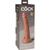 elite gode réaliste en silicone 17.8 cm caramel