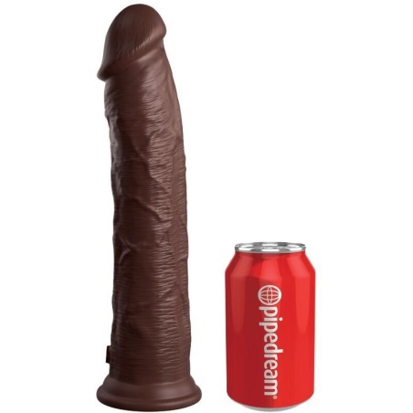 elite gode réaliste en silicone 28 cm marron