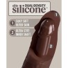 elite gode réaliste en silicone 28 cm marron