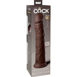 elite gode réaliste en silicone 28 cm marron