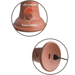 elite gode réaliste vibrant & silicone 15.2 cm caramel