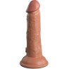 elite gode réaliste vibrant & silicone 15.2 cm caramel