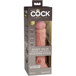 elite gode réaliste vibrant & silicone 20.3 cm