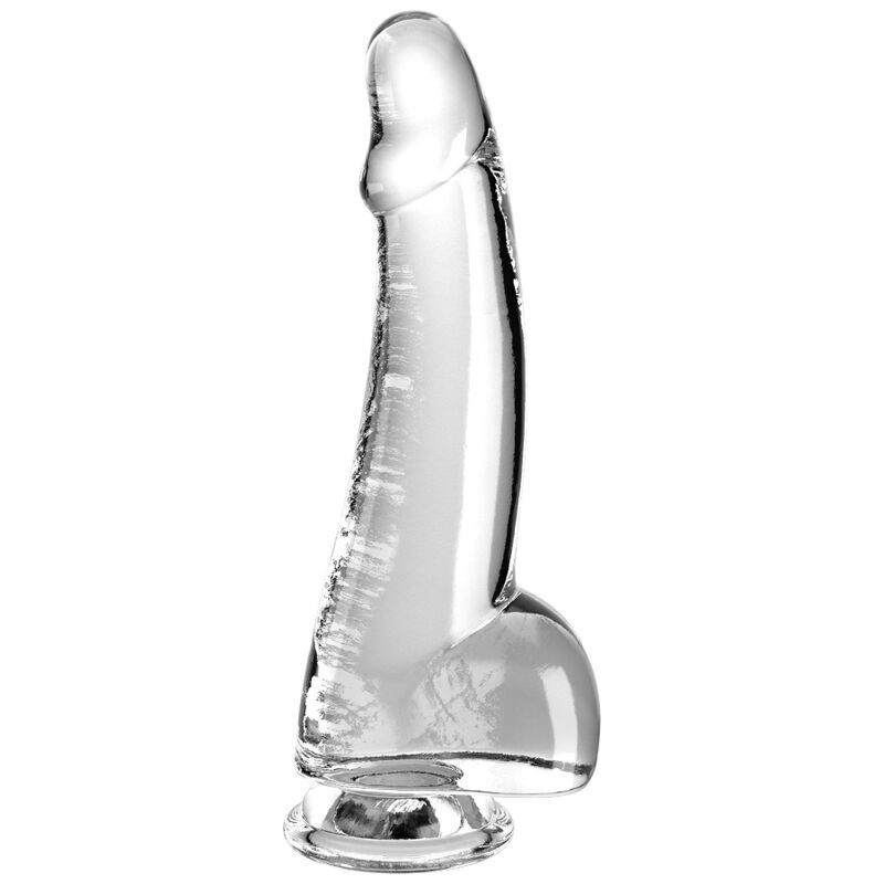 clear gode avec testicules 15.2 cm transparent clear gode avec testicules 15.2 cm transparent