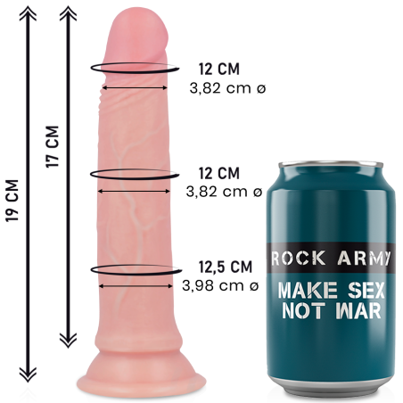 liquide silicone premium avenger realistic 19 cm -o- 3.98 cm