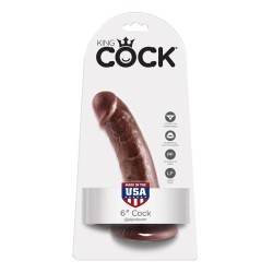 king cock 6" coq brun 15,2 cm