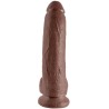 9 gode marron avec boules 22.9 cm