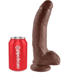 9 gode marron avec boules 22.9 cm