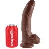 9 gode marron avec boules 22.9 cm