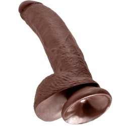 9 gode marron avec boules 22.9 cm