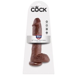 10 gode marron avec boules 25.4 cm