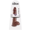 10 gode marron avec boules 25.4 cm