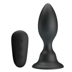 plug anal avec télécommande vibration noire