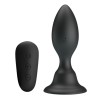 plug anal avec télécommande vibration noire