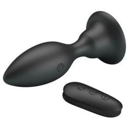 plug anal avec télécommande vibration noire