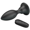 plug anal avec télécommande vibration noire