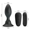 plug anal avec télécommande vibration noire
