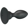 plug anal avec télécommande vibration noire