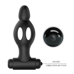 plug anal en silicone avec vibration