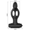 plug anal en silicone avec vibration
