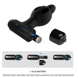 plug anal en silicone avec vibration