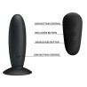 plug anal avec télécommande vibration noire