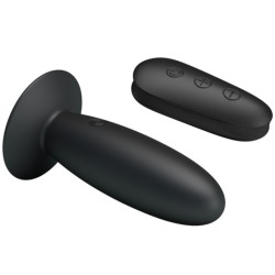 plug anal avec télécommande vibration noire