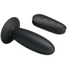 plug anal avec télécommande vibration noire