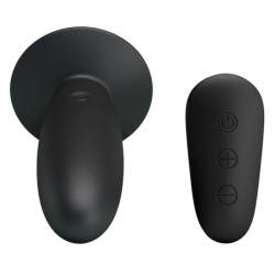 plug anal avec télécommande vibration noire
