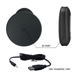 plug anal avec télécommande vibration noire