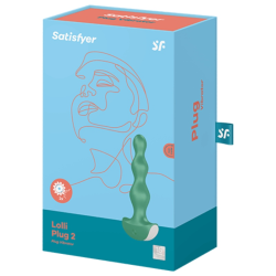 vibrateur lolli plug 2 plug vert
