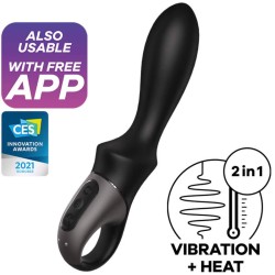 application vibrateur anal heat climax noir