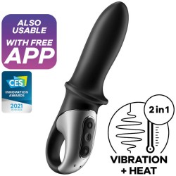application de vibrateur anal hot passion noir