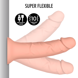 asher original dildo m - vibrateur compatible avec la technologie sans fil watchme