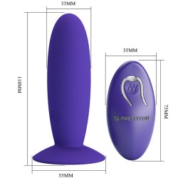 vibrateur anal youth plug télécommande violet