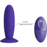 vibrateur anal youth plug télécommande violet