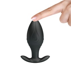 vibrateur rechargeable regina anal plug noir