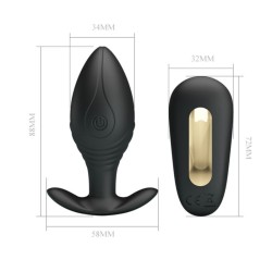 vibrateur rechargeable regina anal plug noir